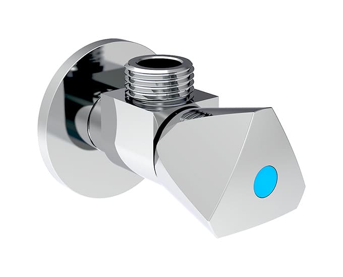 Ultra Angle Cock With Wall Flange | Chrome Finish