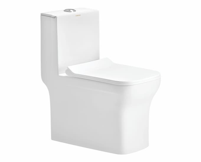 Cattler One Piece Toilet | With Slim Soft Close Seat Cover | S Trap 220 mm