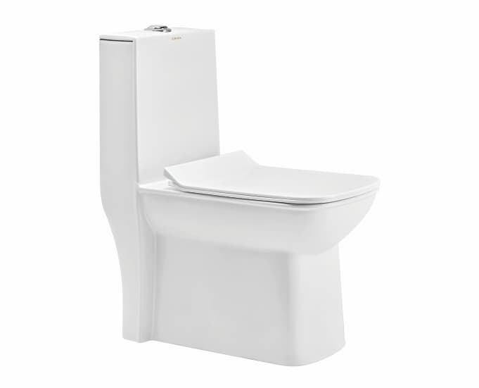 Chanel One Piece Toilet | With Slim Soft Close Seat Cover | S Trap 110 mm | Size: 660 x 345 x 765 mm