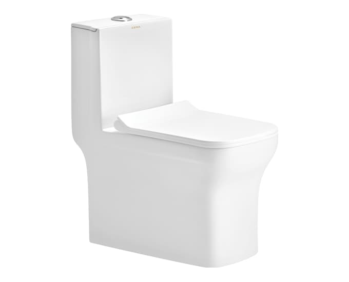 Cattler One Piece Toilet | With Slim Soft Close Seat Cover | P Trap — image 1