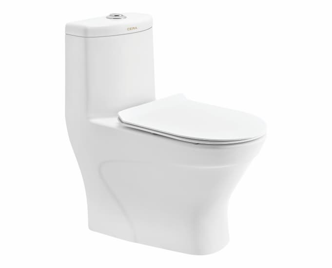 Celebrate One Piece Toilet | With Duroplast Slim Soft Close Seat Cover | P Trap — image 1