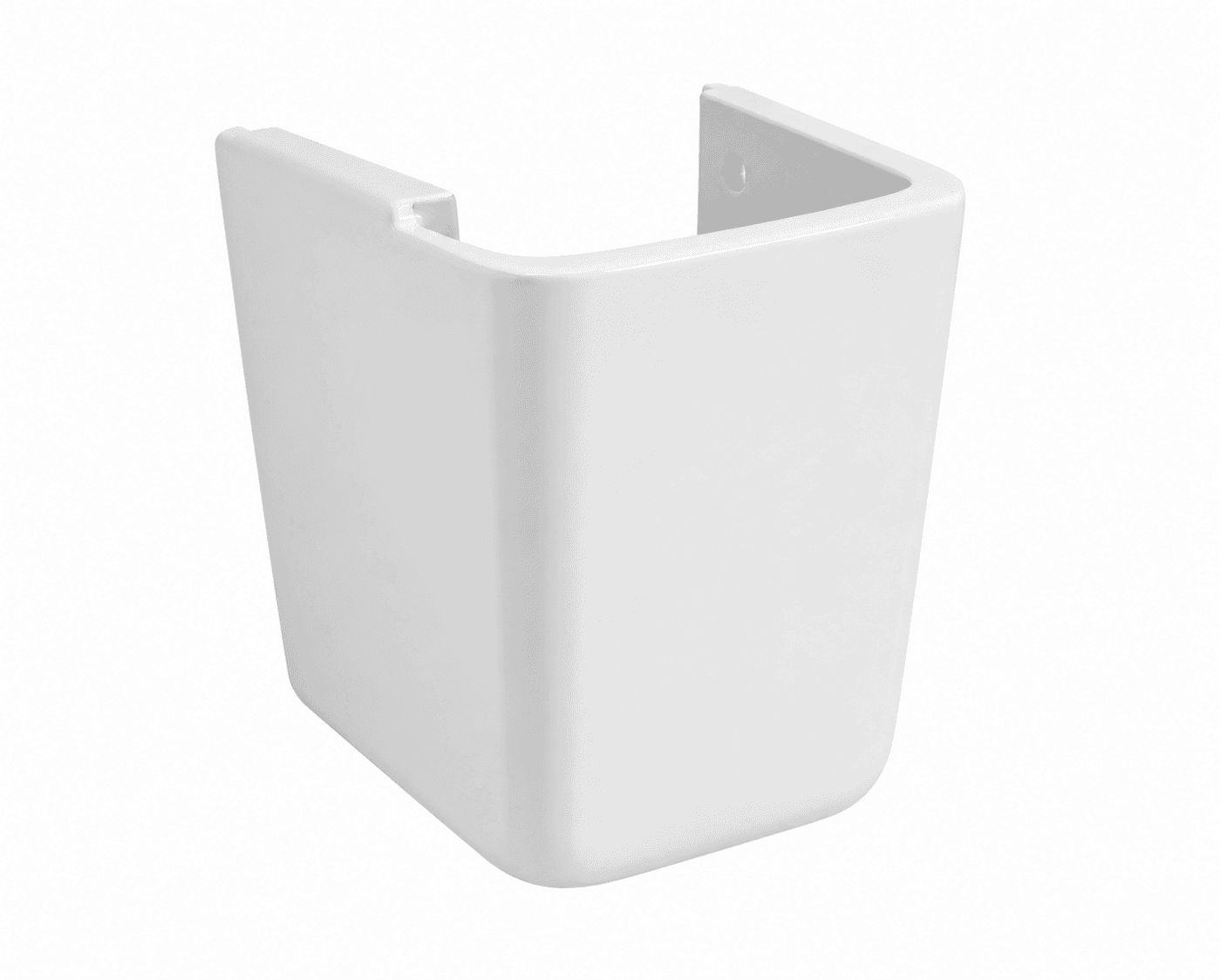 Clora Half Pedestal | Finish: Snow White | Height: 405 mm | Compatible With Clora Wall Hung Wash Basin (S2040174)