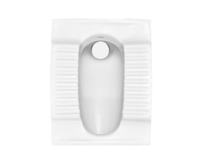 Calina Orissa Pan Squatting Pan | Finish: Snow White | Size: 580 x 440 mm