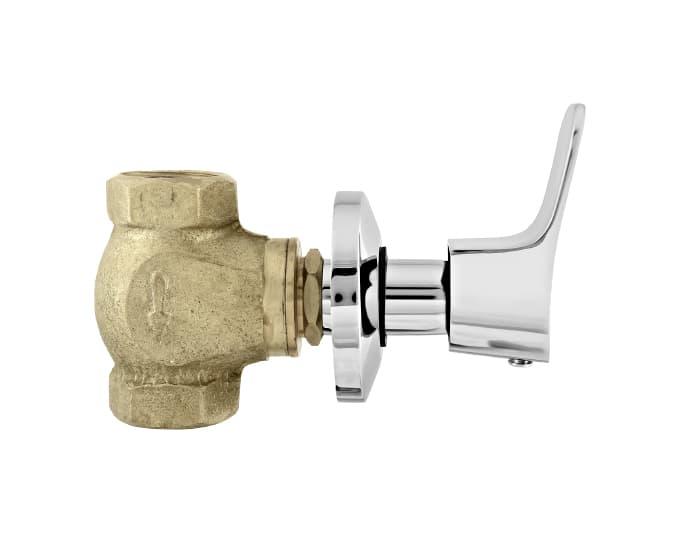 Perla Flush Cock | Chrome Finish | Exposed Part (Lever, Cartridge Sleeve, Flange) (Compatible With Concealed Part F4060102 sold separately) — image 3