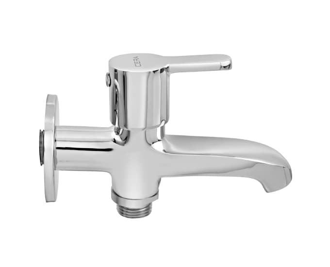 Victor 2-Way Bib Cock (Only Cold Water) With Flange | Chrome Finish — image 3