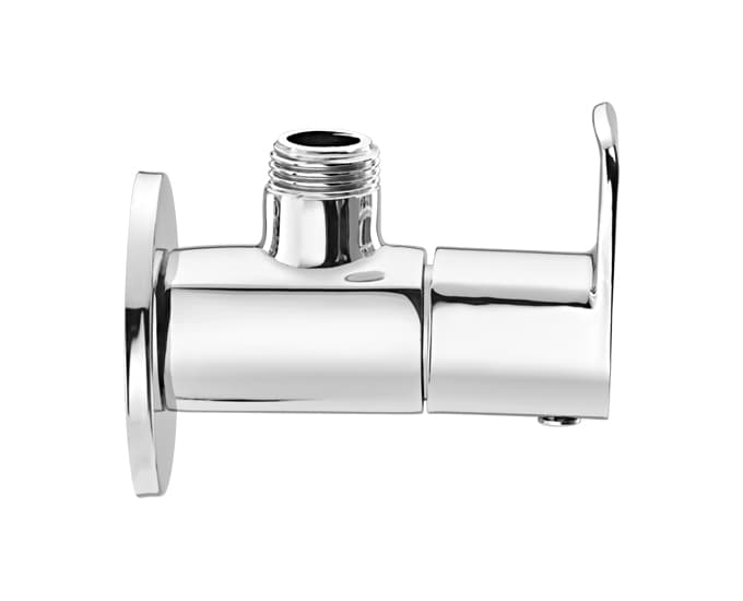 Chromo Angle Cock With Wall Flange | Chrome Finish — image 3