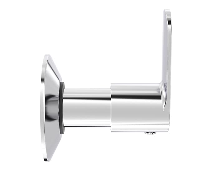Curve Flush Cock | Chrome Finish | Exposed Part (Lever, Cartridge Sleeve, Flange) (Compatible With Concealed Part F4060102 sold separately) — image 3