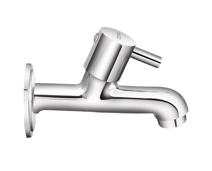 Garnet Bib Cock (Only Cold Water) Long Nose With Flange | Chrome Finish — image 3