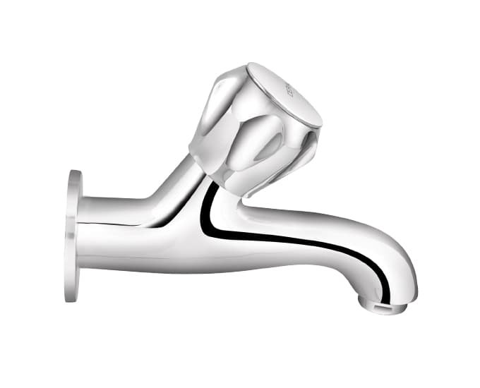 Ocean Bib Cock (Only Cold Water) Long Nose With Flange | Chrome Finish — image 3