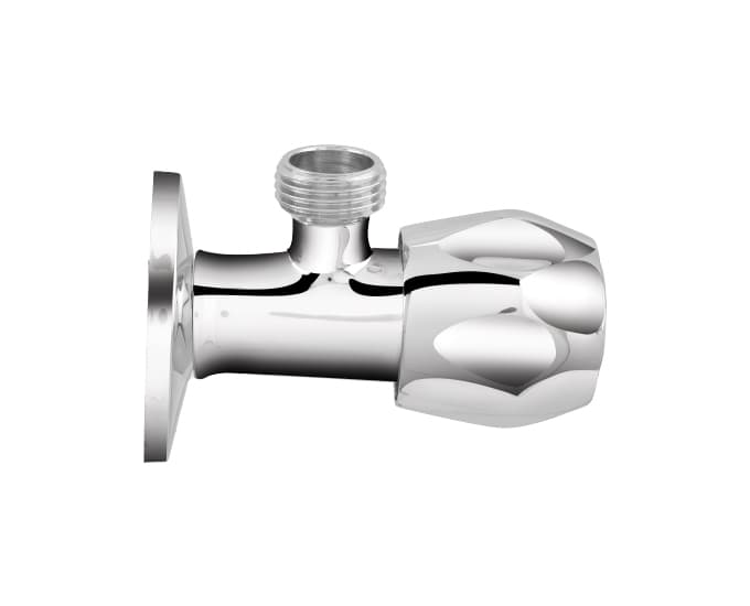 Ocean Angle Cock With Wall Flange (Small) | Chrome Finish — image 3