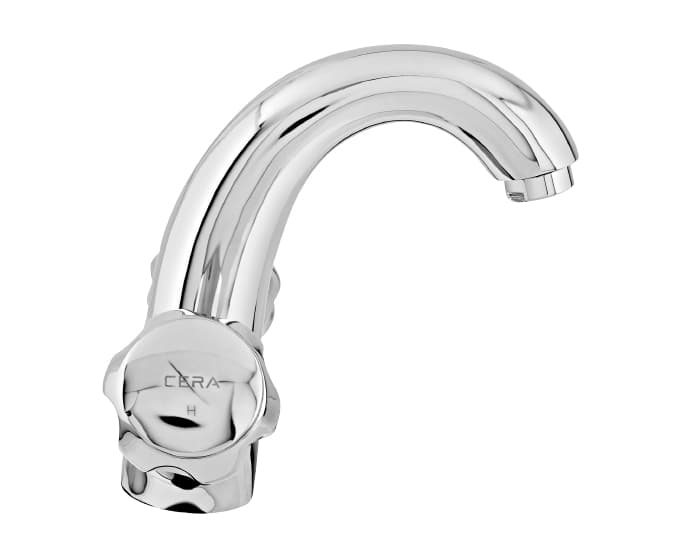 Ocean Basin Mixer (Hot & Cold Water) | Chrome Finish | With 450 mm Braided Connection Pipe — image 3
