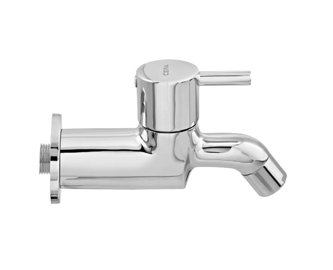 Fountain Bib Cock ( Only Cold Water) With Flange | Chrome Finish — image 3