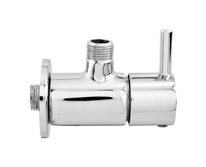 Fountain Angle Cock With Wall Flange | Chrome Finish — image 3