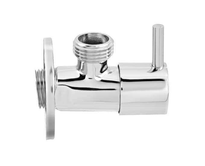 Angle Cock With Wall Flange | Chrome Finish — image 3