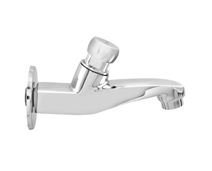 Bib Cock (Only Cold Water) | Pressmatic (Self Closing) | With Flange | Chrome Finish — image 3