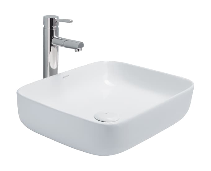 Colmid Table Top Wash Basin | Without Tap Hole Provision | Finish: Snow White | Size: 500 x 395 x 135 mm — image 4