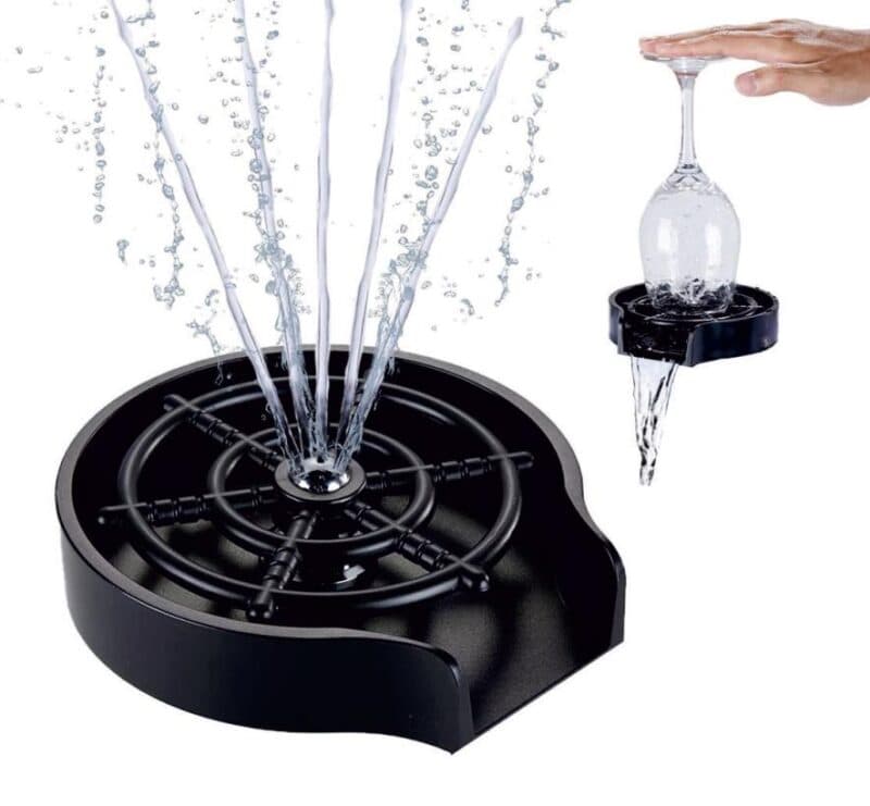 Eviere Glass Rinser (Brushed Black) | Finish: Brushed Black | Suitable for kitchen sink / workstation sink usage — image 1