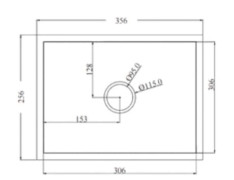 Hand Carved Single Bowl Kitchen Sink  14"x12"x7" (355x304x175mm) | SS 304 grade | Brush Finish | Suitable for Topmount, Undermount & Inset | Waste coupling included | Slab Cutting Size: 304x254mm — image 3