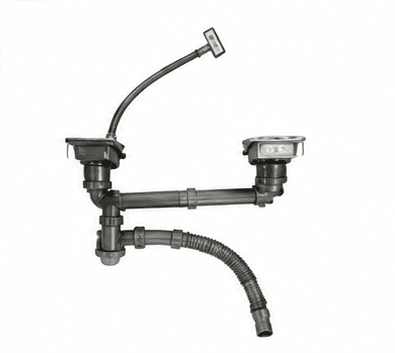 Kitchen Sink Double Square Drainer Kit | For LID Series Sinks — image 1