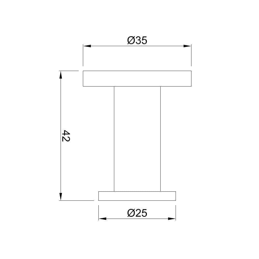 Single Robe Hook with Flange | Chrome Finish | Material: Stainless Steel — image 2