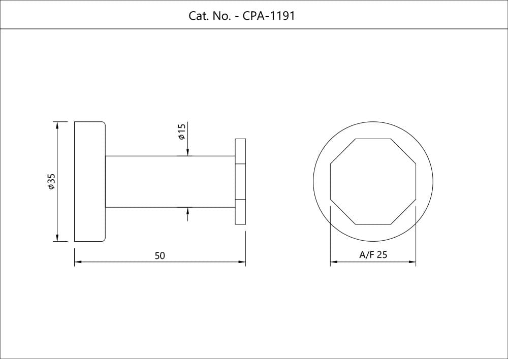 Robe Hook | Chrome Finish | Material: Stainless Steel — image 2