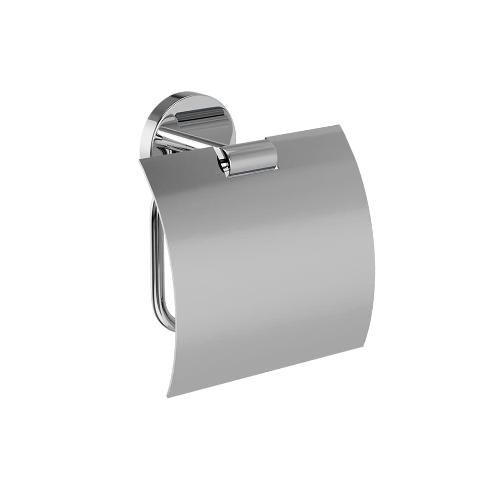 Toilet Paper Holder with Flap | Chrome Finish | Material: Stainless Steel