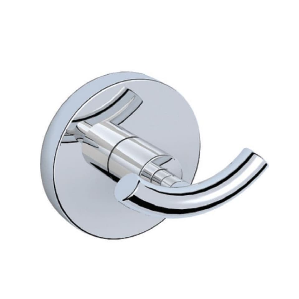Double Robe Hook | Chrome Finish | Material: Stainless Steel