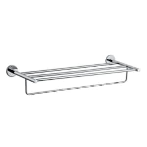 Towel Rack 600mm Long with Lower Hangers | Chrome Finish | Material: Stainless Steel — image 1