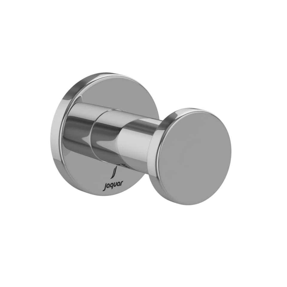Single Robe Hook with Flange | Chrome Finish | Material: Stainless Steel