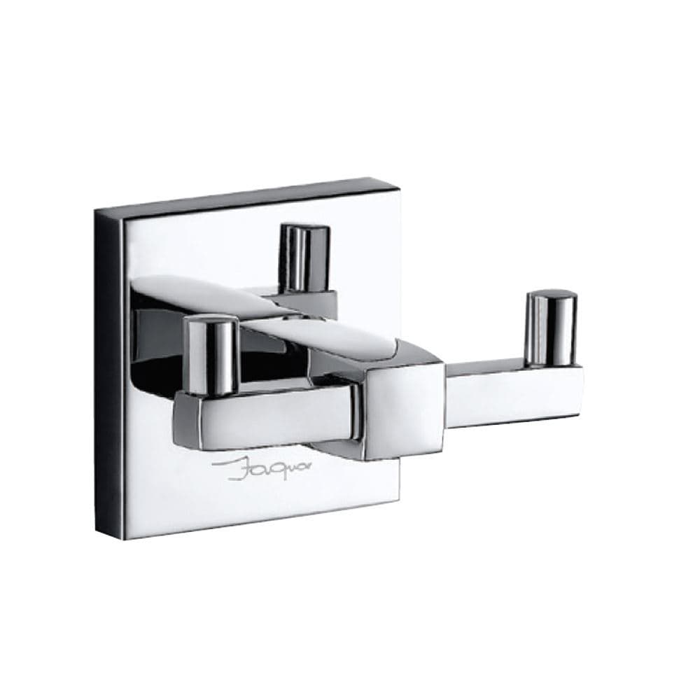 Double Robe Hook | Chrome Finish | Material: Stainless Steel