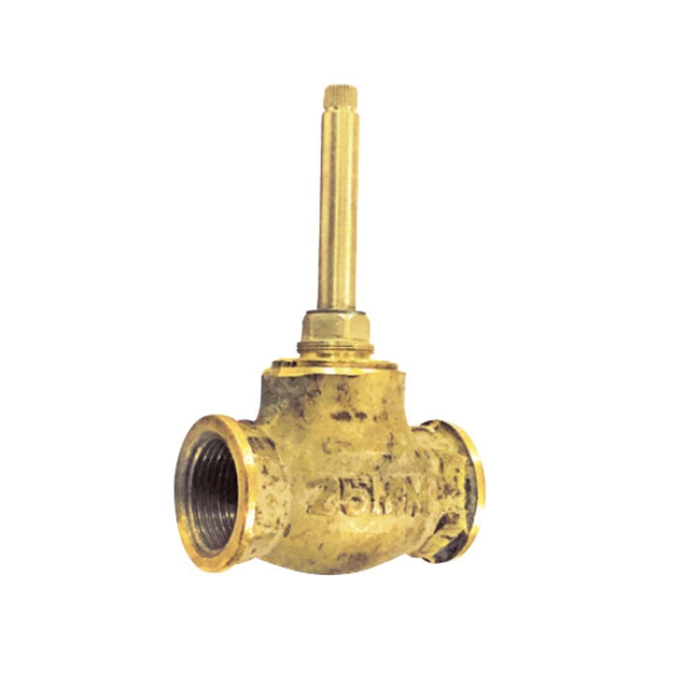 Concealed Body of Flush Cock Suitable for 25mm Pipe Line with Protection Cap (without Exposed Parts)for use with FLP/KUP/OPP-083 exposed kit | Chrome Finish | Material: Brass