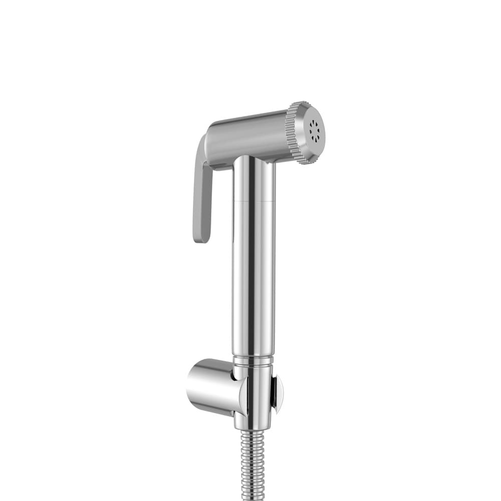 Health Faucet with 8mm Dia, 1mtr Long Flexible Tube & Wall Hook | Chrome Finish