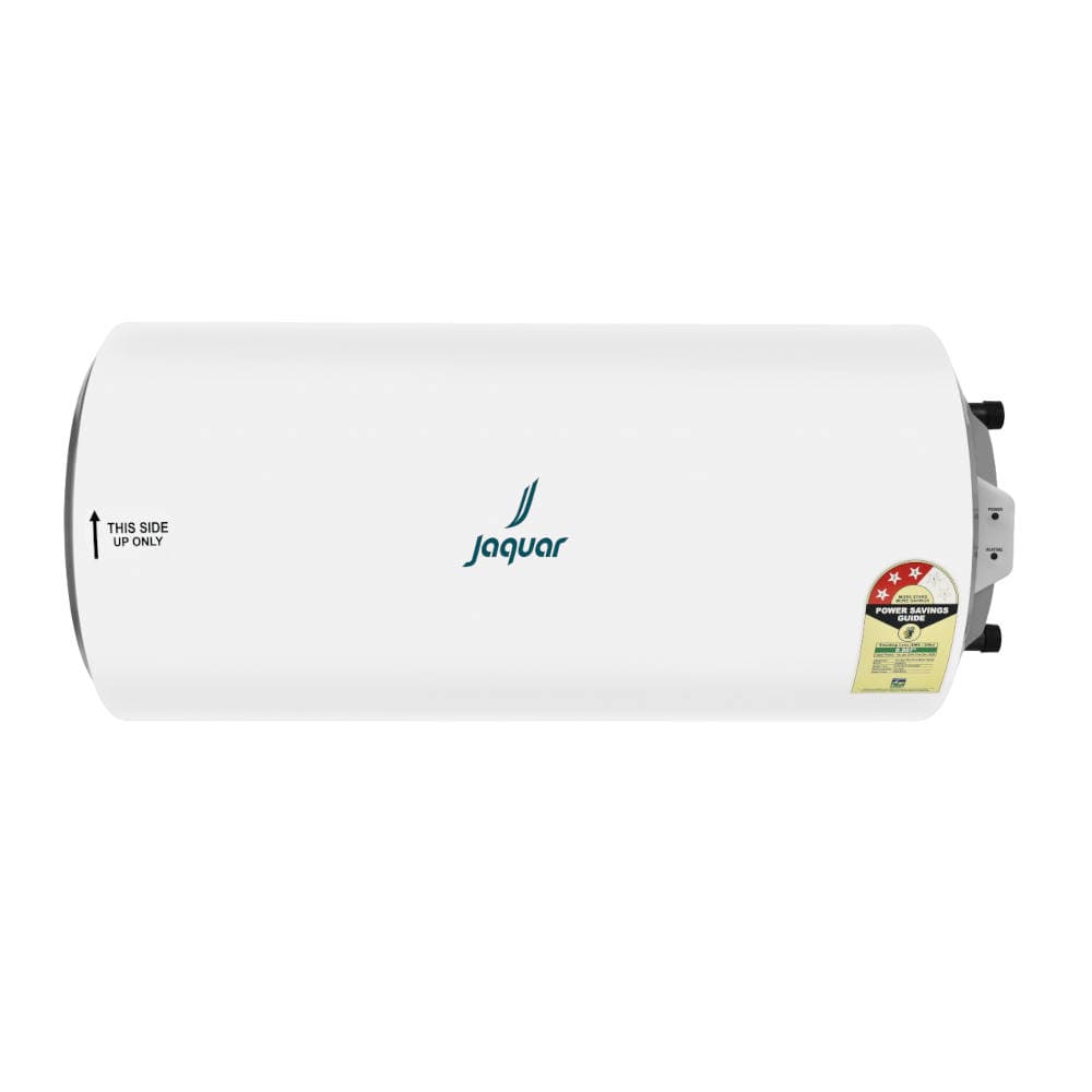 Elena Horizontal Storage Water Heater (Manual) 15Ltr, 2kW | With Right Side Inlet Connection, Multi-Function Safety Valve, Adjustable Thermostat, ISI Marked
