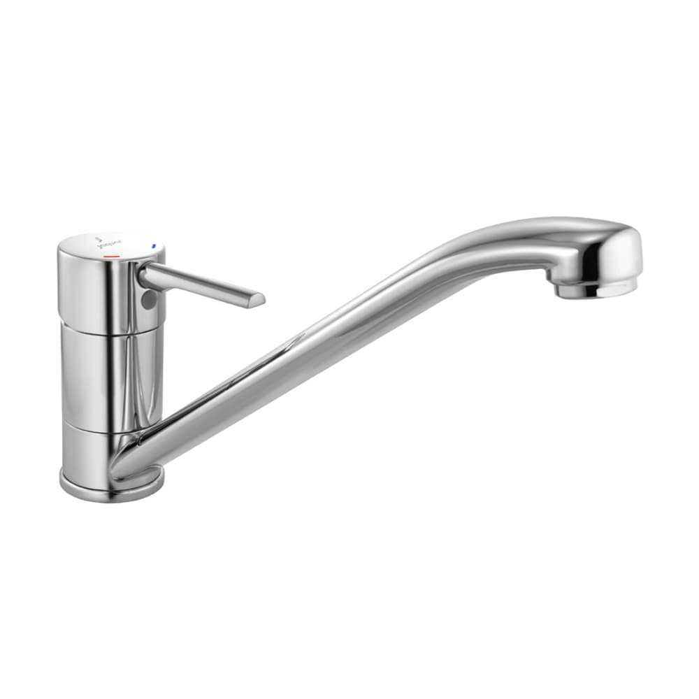 Florentine Prime Mixer (Hot & Cold Water) | Chrome Finish | Material: Brass | With Swinging Spout and 450mm Braided Connection Pipe — image 1