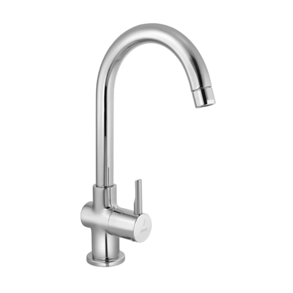 Florentine Prime Cock ( Cold Water Only) with Swinging Spout | Chrome Finish | Material: Brass