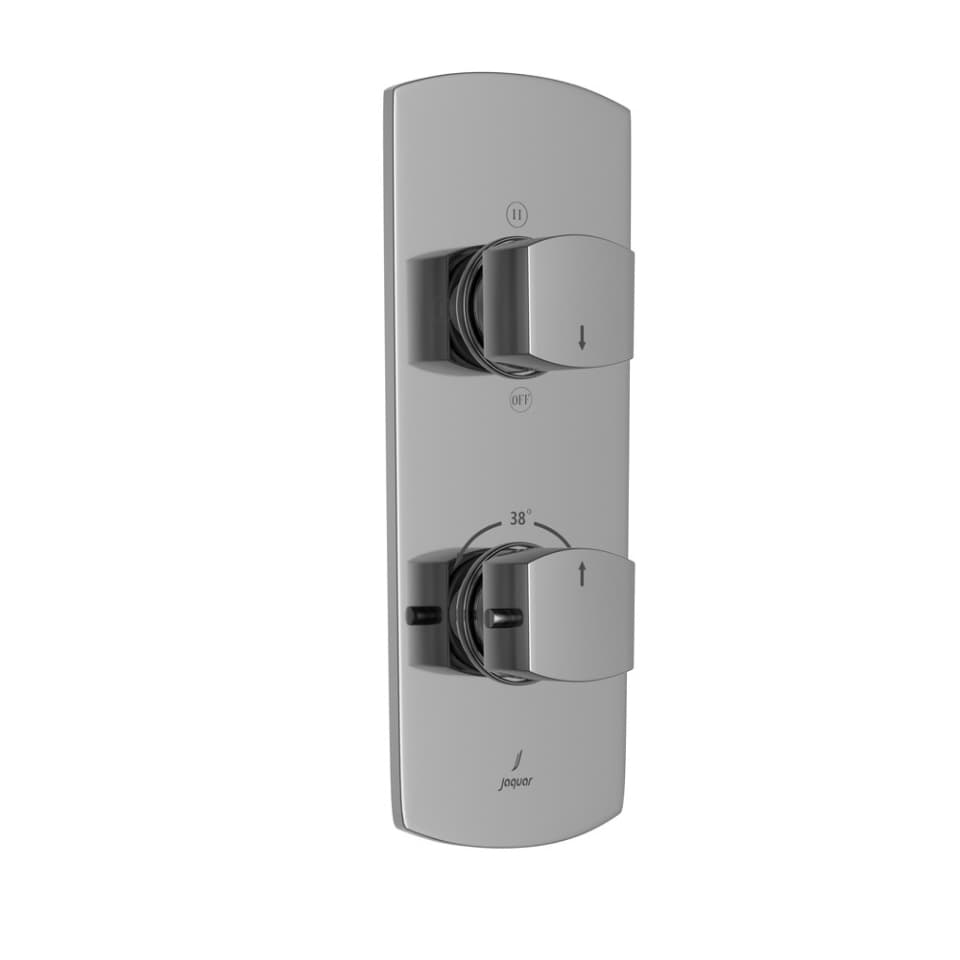 Kubix Prime Aquamax Exposed Parts Kit of Thermostatic Shower Mixer with 3-Way Diverter | Compatible with ALD-683 Concealed Body (sold separately) | Chrome Finish | Material: Brass — image 1