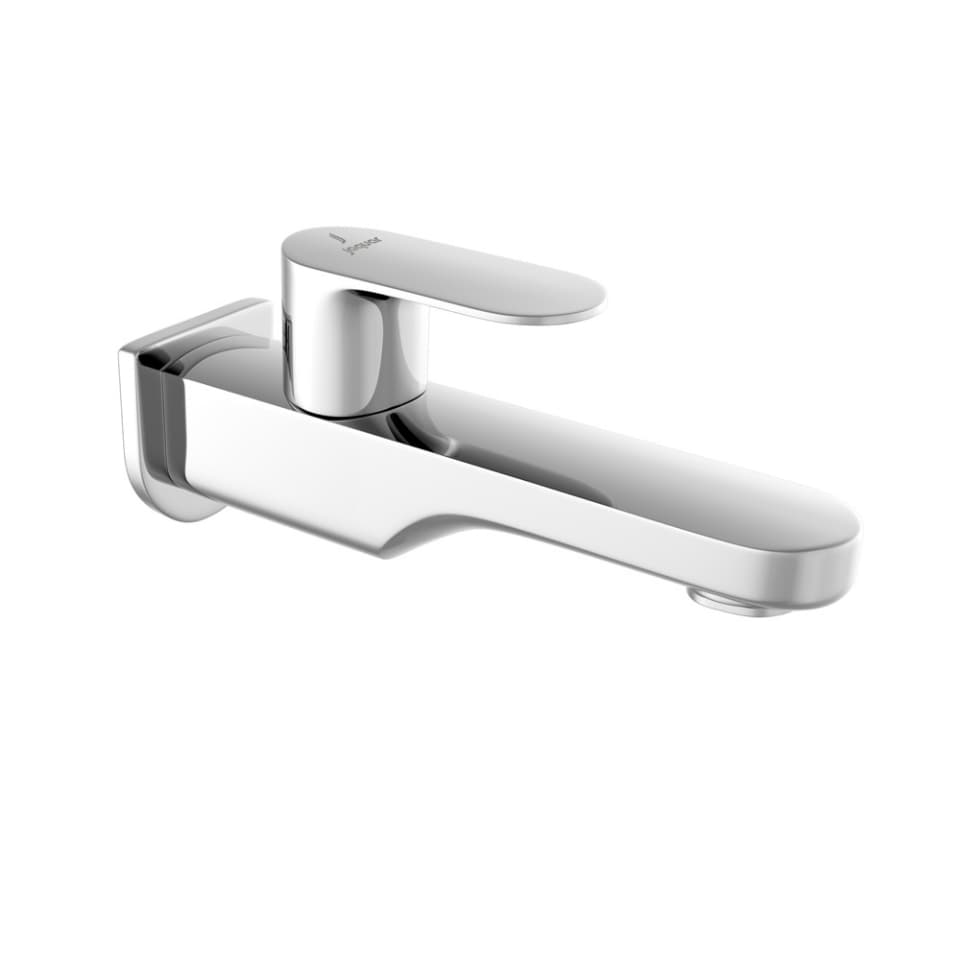 Opal Prime Bib Cock with Wall Flange (Cold Water Only) | Chrome Finish | Material: Brass — image 1