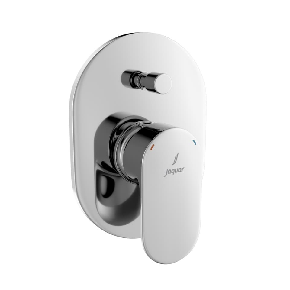 Opal Prime Exposed Parts Kit of Single Lever Diverter | Compatible with ALD-065 Concealed Body (sold separately) | Chrome Finish | Material: Brass — image 1