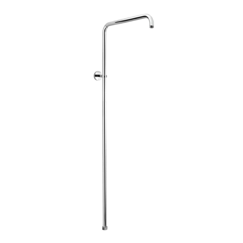 Exposed Shower Pipe L-Type in Round Shape 20mm | Chrome Finish | Size: 1120 x 410mm (for Connecting Overhead Shower to Wall Mixer) — image 1