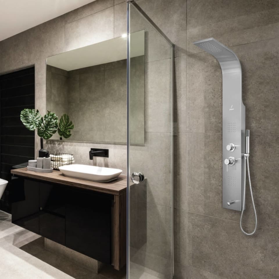 Project Shower Panel | Size: 1400 x 200mm | With Anti Finger Print In Stainless Steel Finish | Suitable in place of Wall MIxer