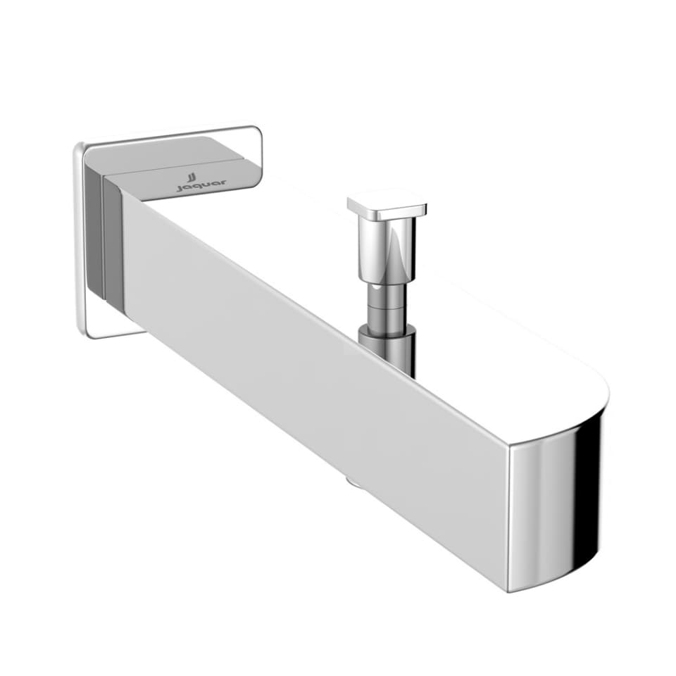 Alive Bath Spout with Button Attachment For Hand Shower with Wall Flange | Chrome Finish | Material: Brass