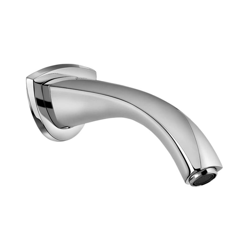 Arc Bath Spout without Hand Shower Provision with Flange | Chrome Finish | Material: Brass