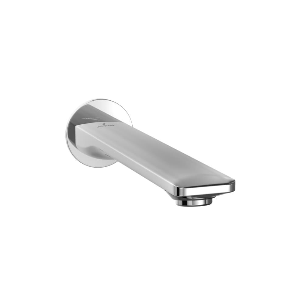 Laguna Bath Spout without Hand Shower Provision with Flange | Chrome Finish | Material: Brass