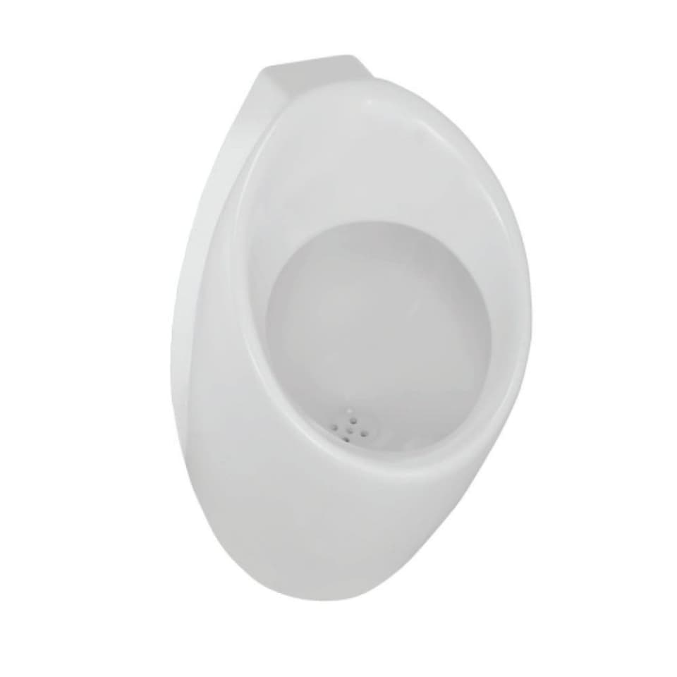 Urinal (Back Inlet) with Fixing Accessories | White Finish | Size: 340 x 325 x 650mm | Material: Ceramic