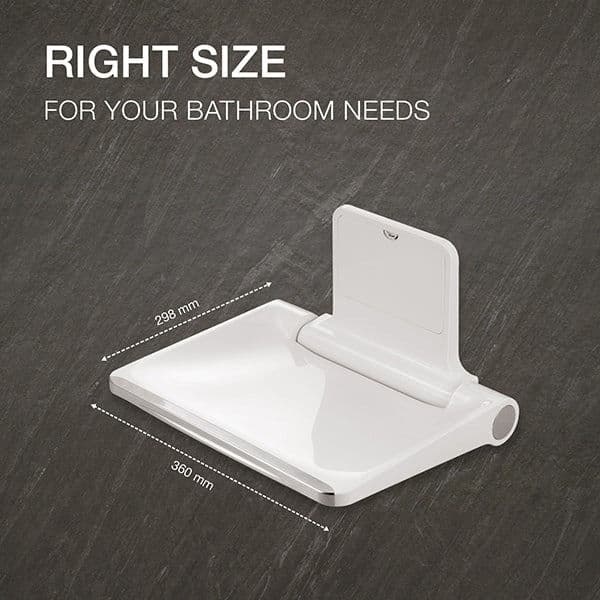 Shower Seat | Wall Hung | White Finish — image 4