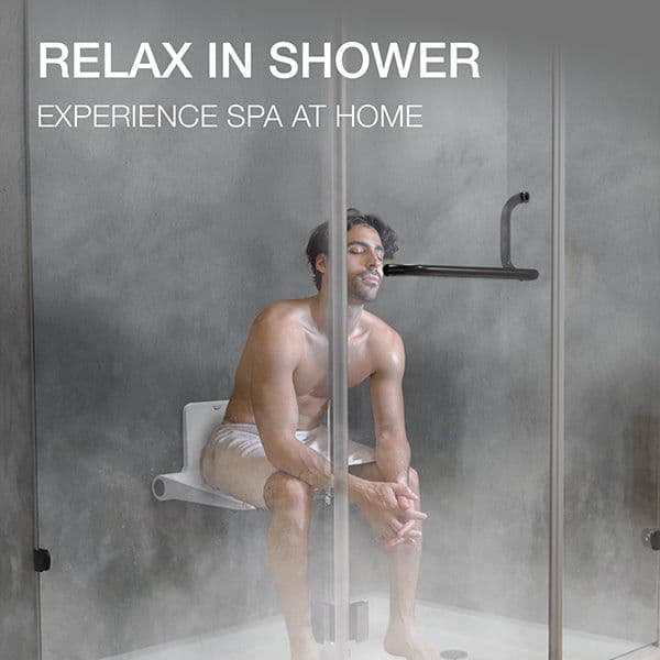 Shower Seat | Wall Hung | White Finish — image 5