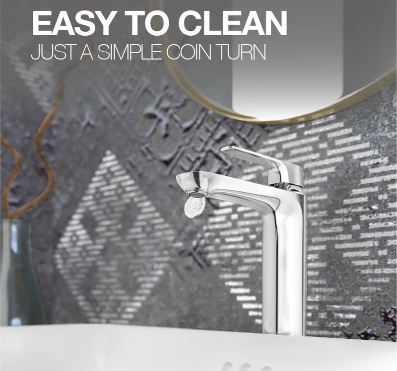 Aleo+ Single Lever Basin Mixer (Hot & Cold Water) | With267 mm Extended Body & 600 mm Braided Connection Pipe | Chrome Finish — image 3