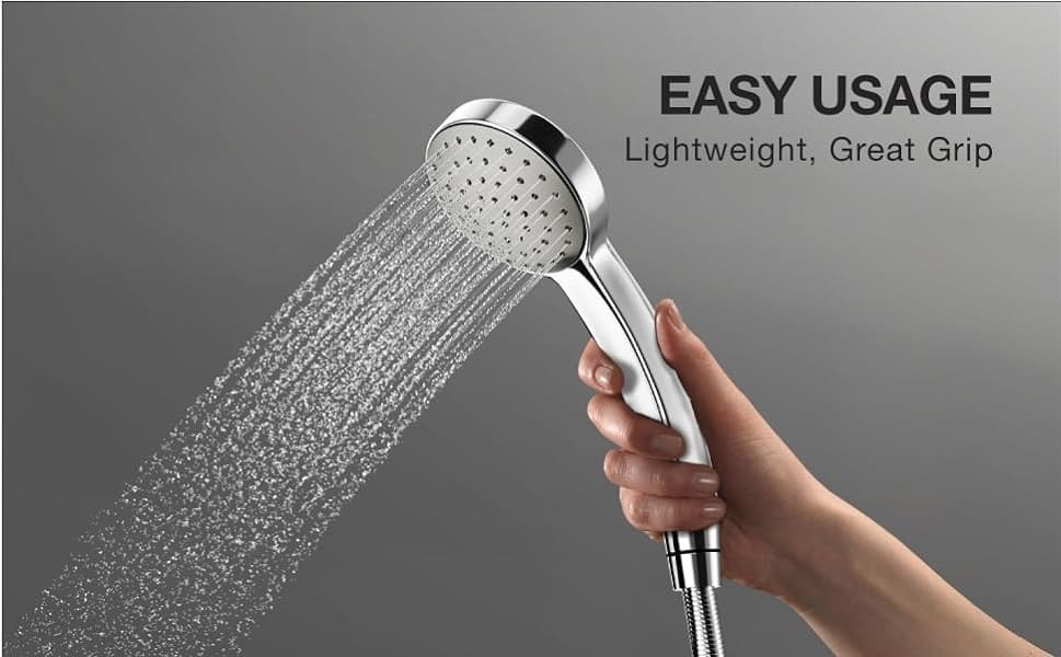 Hand Shower 89 mm Dia With 1 Flow | Compatible With Flexible Hose (K-12067IN-CP) & Bracket (K-9040IN-CP) Sold Separately | Chrome Finish — image 3