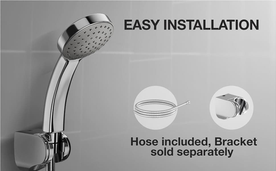 Hand Shower 89 mm Dia With 1 Flow | Compatible With Flexible Hose (K-12067IN-CP) & Bracket (K-9040IN-CP) Sold Separately | Chrome Finish — image 4