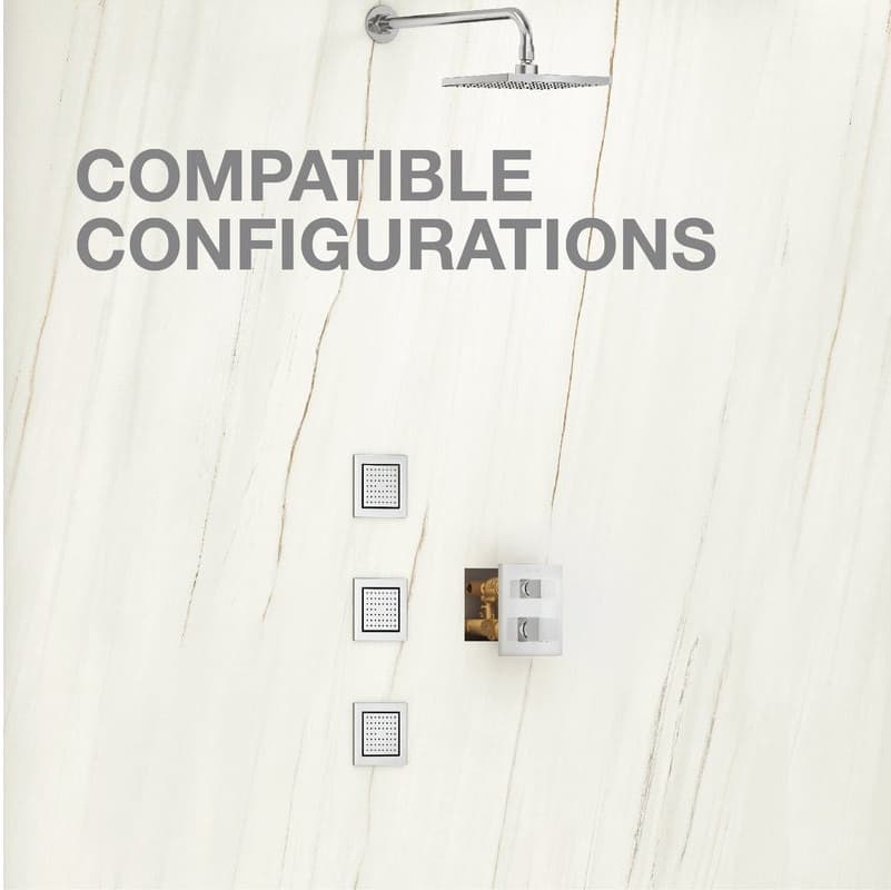 Autosense 235+ Concealed Part For 2 Outlets Thermostatic Concealed Diverter | Compatible With Exposed Parts K-20742IN-9FP-BV, K-20742IN-9FP-CP, K-20742IN-9FP-AF, K-20742IN-9FP-BL, K-20742IN-9FP-RGD, K-24431IN-9FP-BV Sold Separately — image 5